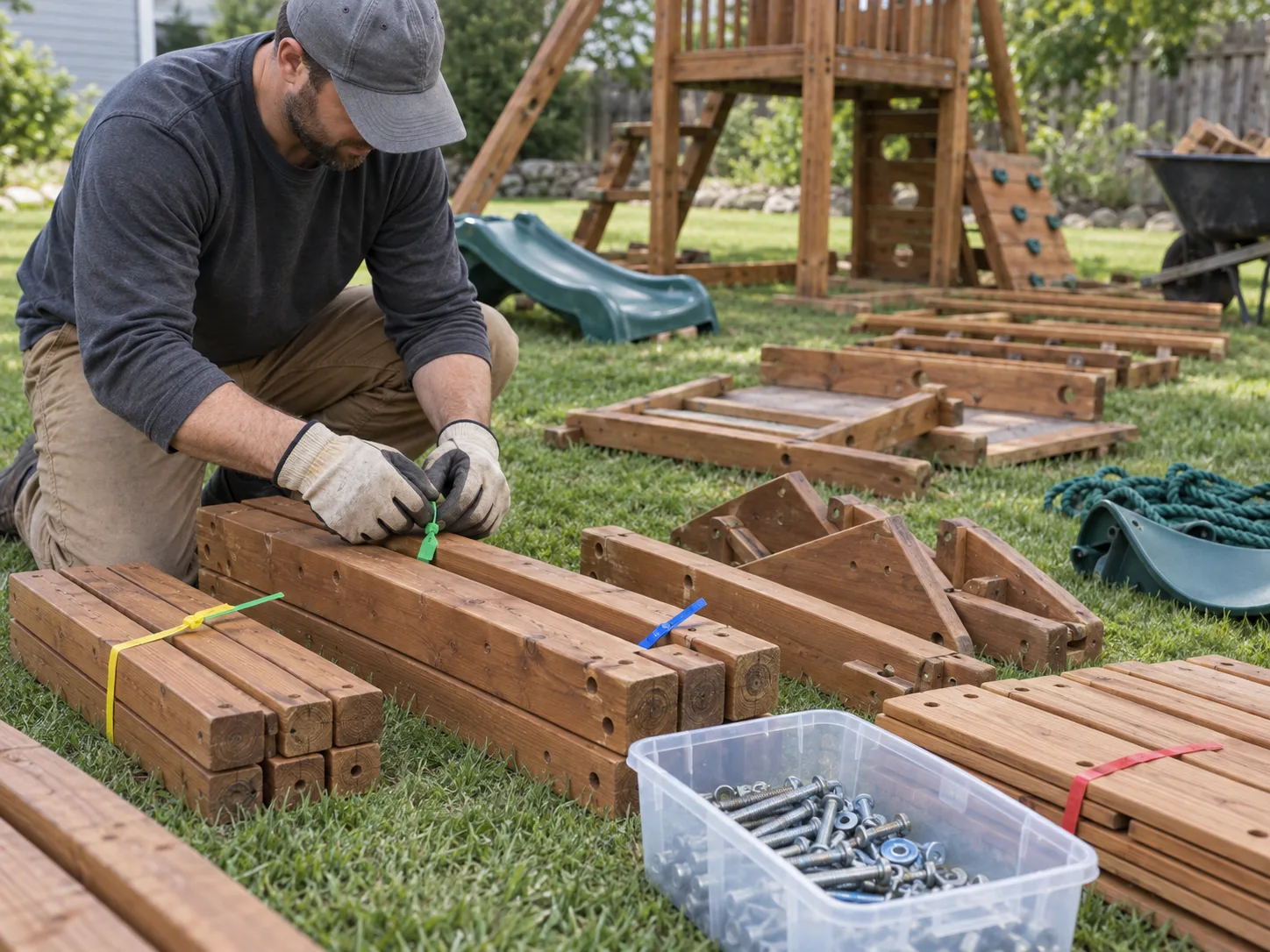 Playset Removal worksite detail